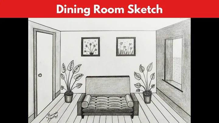 How to draw a Dining Room using 1-Point Perspective (2020) [Step by step tutorial]