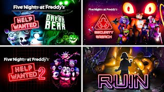 FNAF VR Help Wanted | Curse of Dreadbear | Security Breach | Help Wanted 2 | RUIN | No Commentary