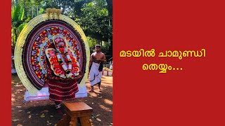 മടയിൽ ചാമുണ്ഡി തെയ്യംപുറപ്പാട്/ആറാട്ട്vlv family vlogs