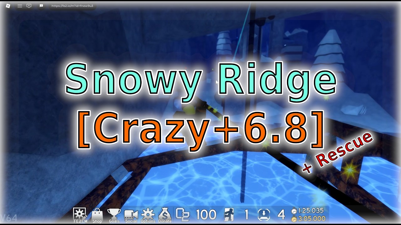 Fe2CM - Snowy Ridge (V6.01) + Rescue [Crazy+ 6.8⭐]