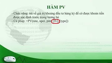 Chương 3 Bài 7  Các hàm nâng cao trong bảng tính MS Excel