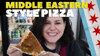 🇾🇪 MIDDLE EASTERN PIZZA at Taza Bakery - Yemeni Food in Chicago