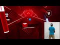 I Recorded My First Beat Saber Game Play.