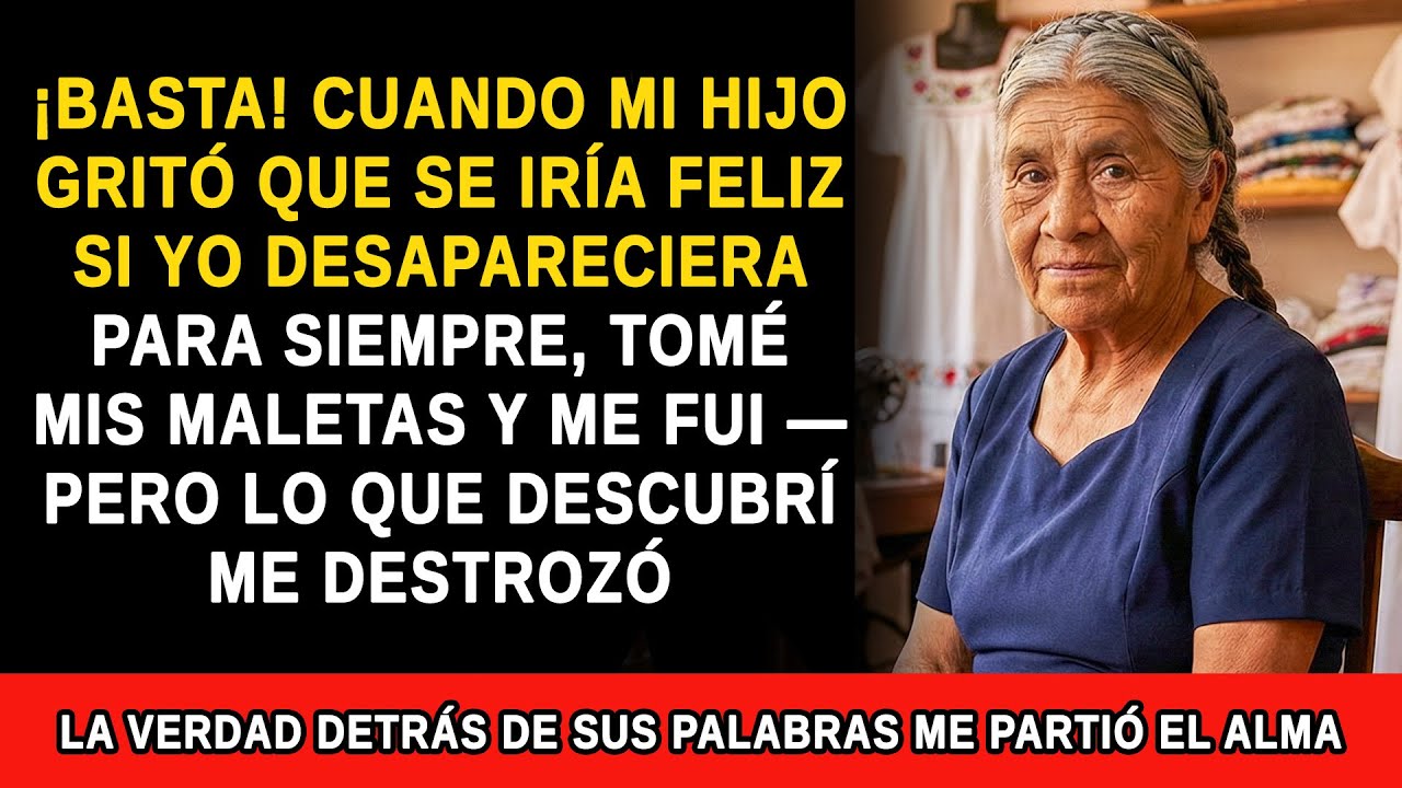 En Año Nuevo mi hijo gritó: 'El mejor REGALO sería que te fueras para SIEMPRE' — entonces me FUI