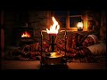 صوت بابور الجاز وحطب المدفأة للنوم العميق في كوخ ريفي قديم أصوات الطبيعة للاسترخاء 