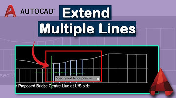 How to extend multiple lines with fence and crossing options in AutoCAD