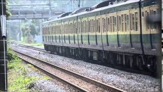 よこすかYYのりものフェスタ2015 115系C1編成返却回送(東逗子~田浦にて)