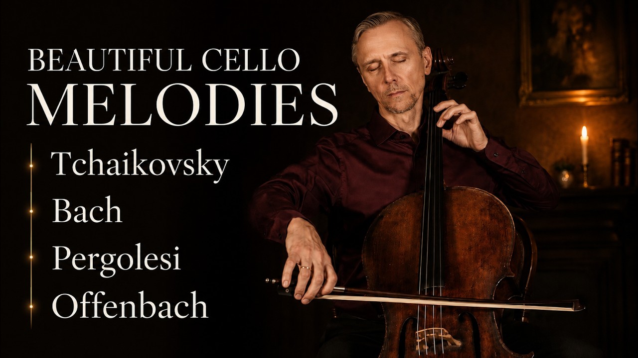 Beautiful Cello Melodies Playlist | Tchaikovsky, Bach, Pergolesi and Offenbach