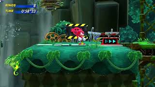Sonic Superstars (PC) - Speed Jungle Act 2 in 2'29"46 [Knuckles] screenshot 4