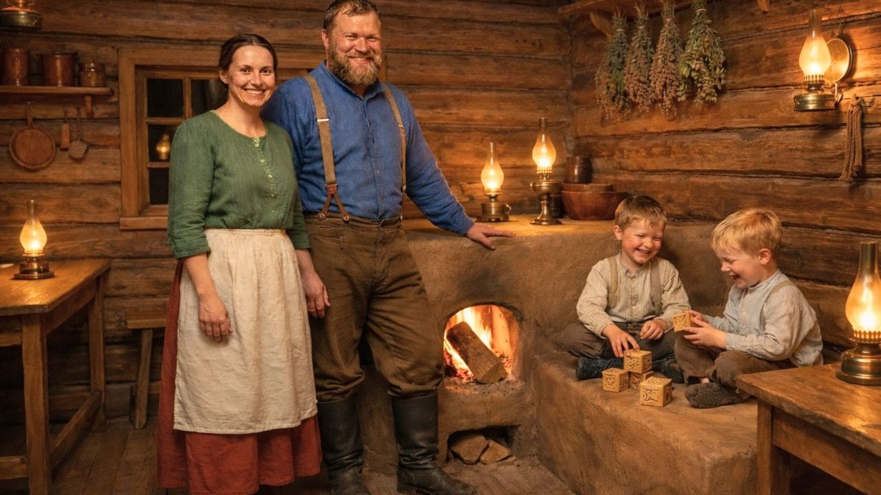 Sie verlachten seinen winzigen Ofen – Bis er mit nur einem Holzscheit den Winter bezwang