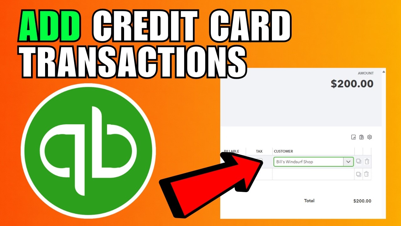 How To Manually Add Credit Card Transactions To QuickBooks Online (Step ...
