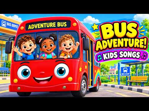 🚌 Bus Adventure Song | Kids Nursery Rhymes | Hush & Dream Time #nurseryrhymes #busadventure