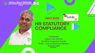 HR Statutory Compliance May 2026 #seshadri #labourcodes #legalcompliance   #pfcompliance #wages