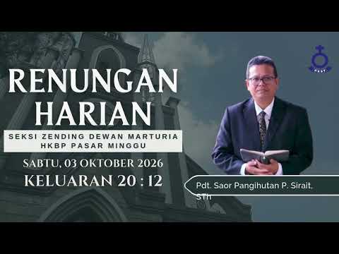 Renungan Harian Sabtu, 03 Oktober 2026