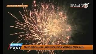 Pohon Natal Raksasa di Kota Bethlehem