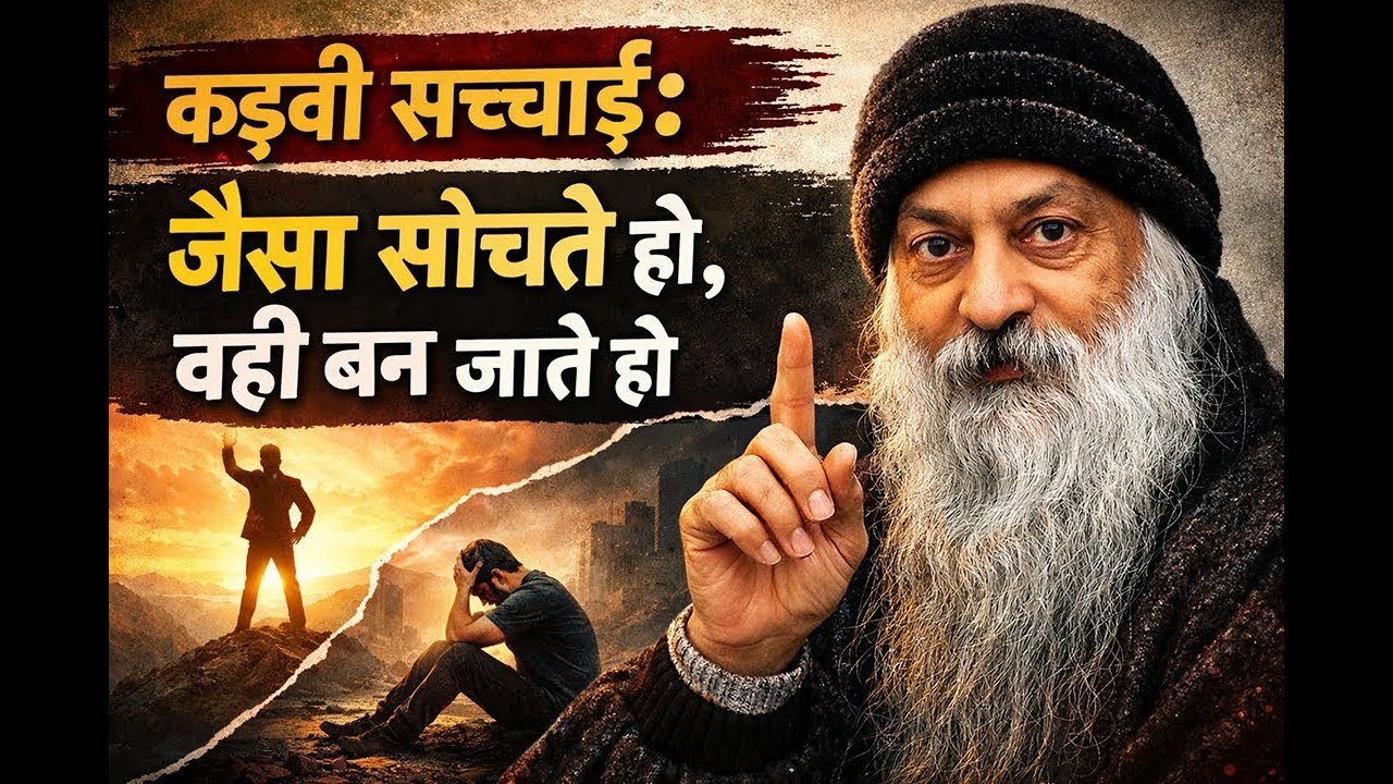 कड़वी सच्चाई :   जैसा सोचते हो , वही बन जाते हो I OSHO VANI 