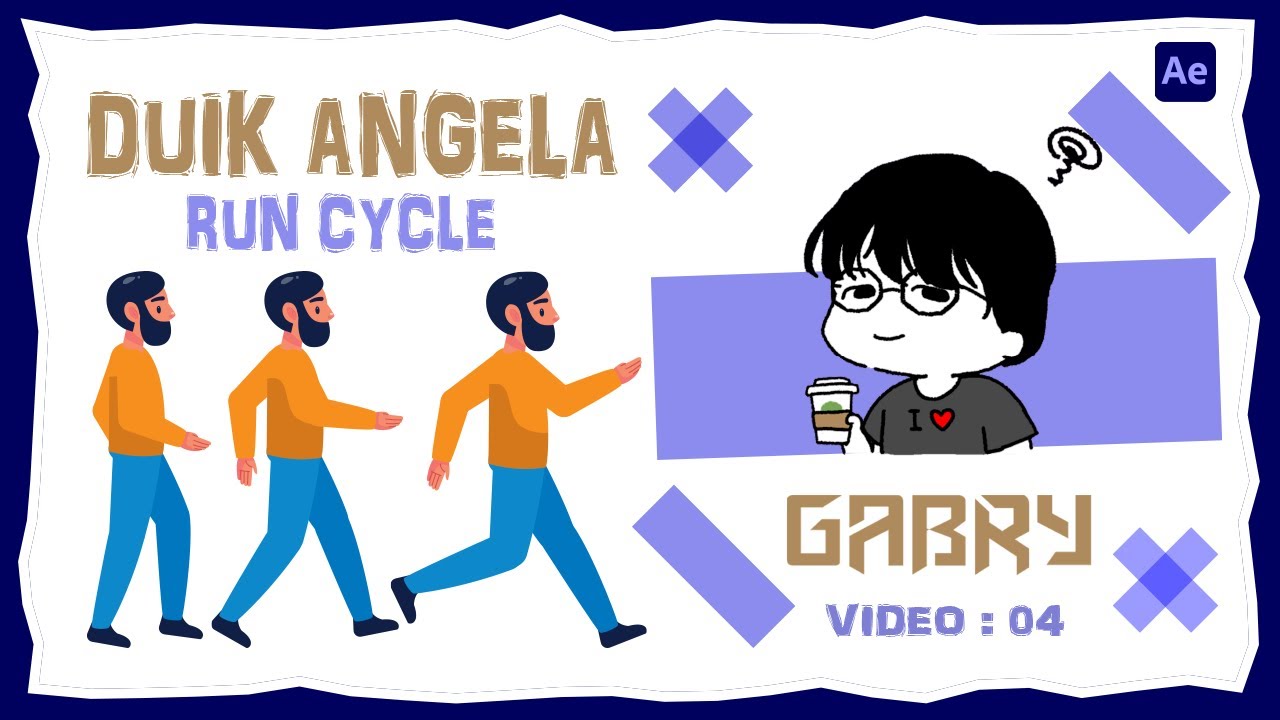 Character Run Cycle Animation in After Effects (Beginner Guide) | تحريك الشخصية دورة الجري