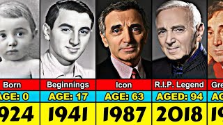 Charles Aznavour Transformation From 0 to 94 Year Old