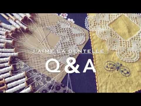 ボビンレース Bobbin lace Q&A #1「ボビンに残った糸について」 - YouTube