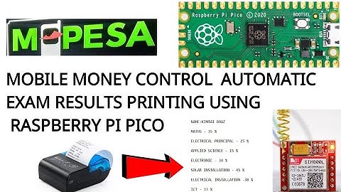 raspberry pico | sim800l | mobile money exam results printing