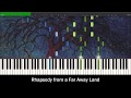 Rhapsody from a far away land synthesia visualization