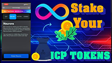 HOW TO STAKE YOUR ICP TOKENS FOR REWARDS/CREATING AN INTERNET ID/ON THE INTERNET COMPUTER