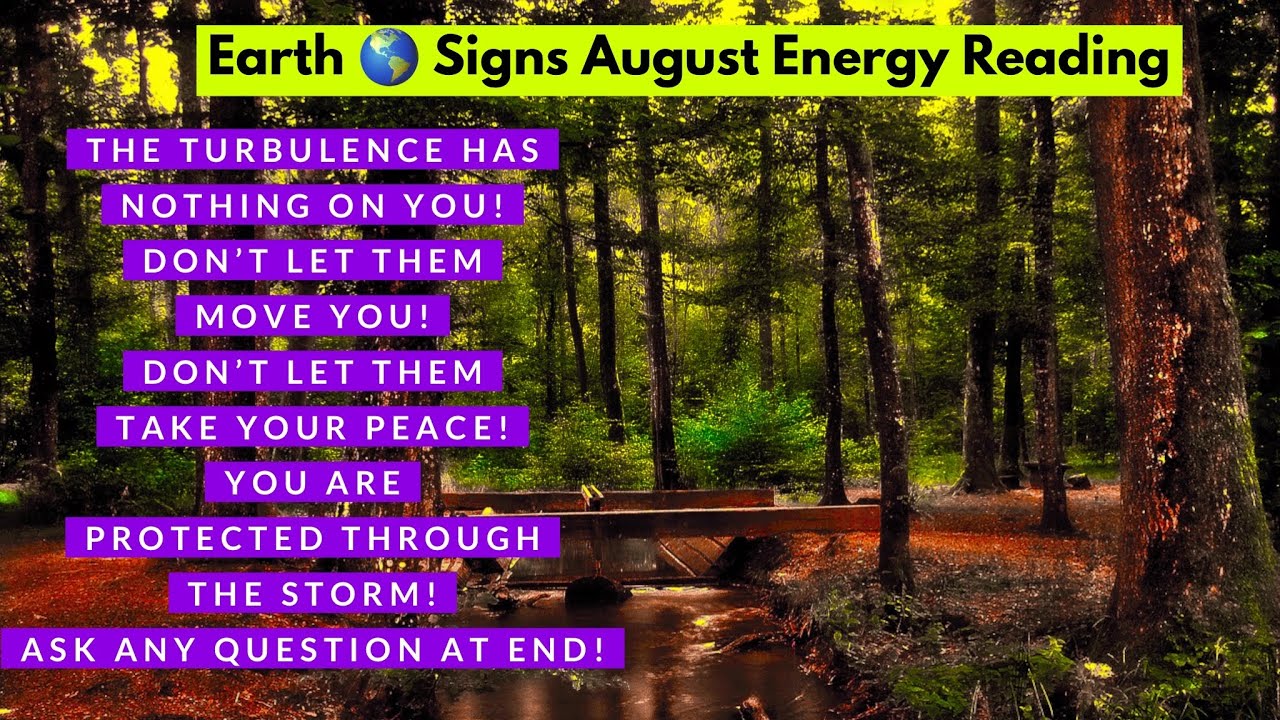 Earth 🌍 Signs August Reading‼️ The turbulence has nothing on you! Don’t