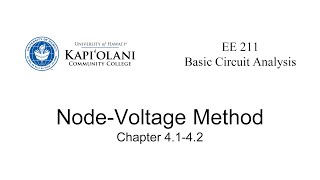EE 211 4.2 Node-Voltage Method