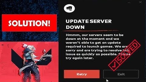 How to Fix Valorant Server Update Error| Server Down Error |Valorant Server Down |100% Fixed - 2022