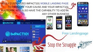 Impact 101 Crowdfunding mobillandingpage tutorial