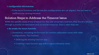 Resolving Timeout Issues with Azure Functions Communicating with Service Bus Across Regions