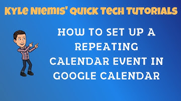 How to set up a repeating calendar event in Google Calendar
