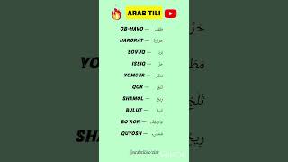Arab tilida ob-havo | 10 ta muhim arabcha so‘z #arabtili #arabchaso‘zlar