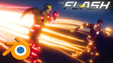 The Flash VS The Reverse Flash (Blender Animation)