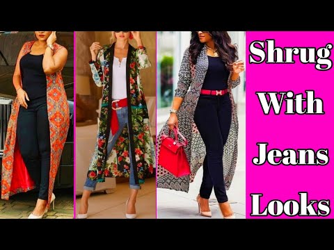 winter fashion trends - layering with shrug and pearl jeans | Fashionmate |  Latest Fashion Trends in India