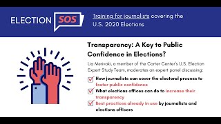 Transparency: A Key to Public Confidence in Elections?