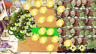 9999 Threpeater vs 99 Gargantuar vs Zombies - Plants vs Zombies