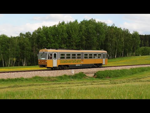 Waldviertelbahn NÖVOG VT11 ehemalig ÖBB 5090.11 von Groß Gerungs nach Gmünd 22. 5. 2022