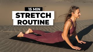 15 MIN FULL BODY STRETCH | Daily routine for flexibility | Relaxing music | Rasa Is