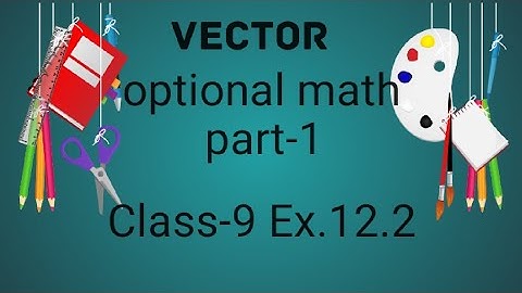 Type of vectors -class 9 vector optional math  Exercise 12.2