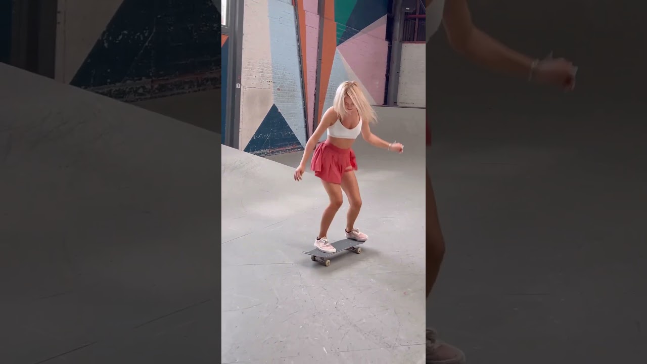 Beautiful and Talented Dutch Skater Girl Rocks Her Skateboard! 