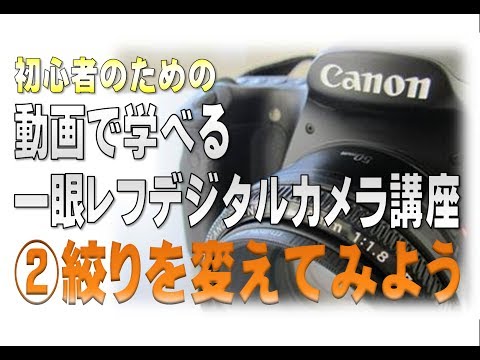 初心者の為のカメラ講座② -絞りを変えてみよう-【一眼レフ編