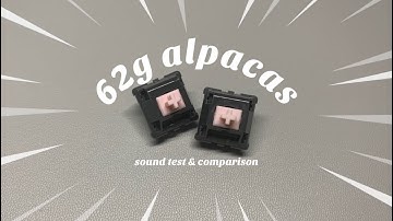🦙☁️ 62g alpacas | typing sound test & comparisons on xda keycaps | keychron k2