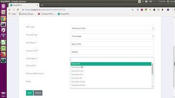 RoyalPOS Custom Discount and Offers Setup
