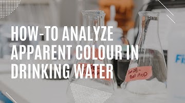 How-to analyze apparent colour of a drinking water sample