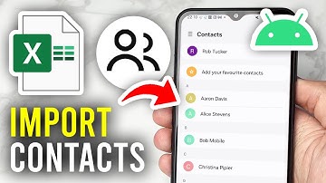 How To Import Contacts From Excel To Android Phone - Full Guide