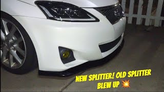 NEW SPLITTER for the 2IS | Project 2IS (2011 Lexus IS250) 2is Diffuser Install Project 2is 2011 Lexus Is250