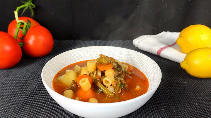 The best Italian Vegetable Minestrone Soup