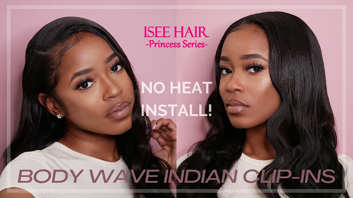 Body wave clip in hair extensions